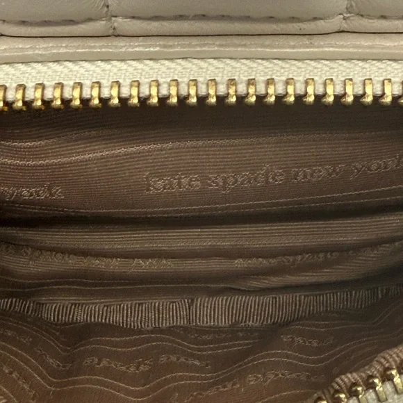 Kate Spade Evelyn Quilted Small Backpack in Ivory - Picture 9 of 12